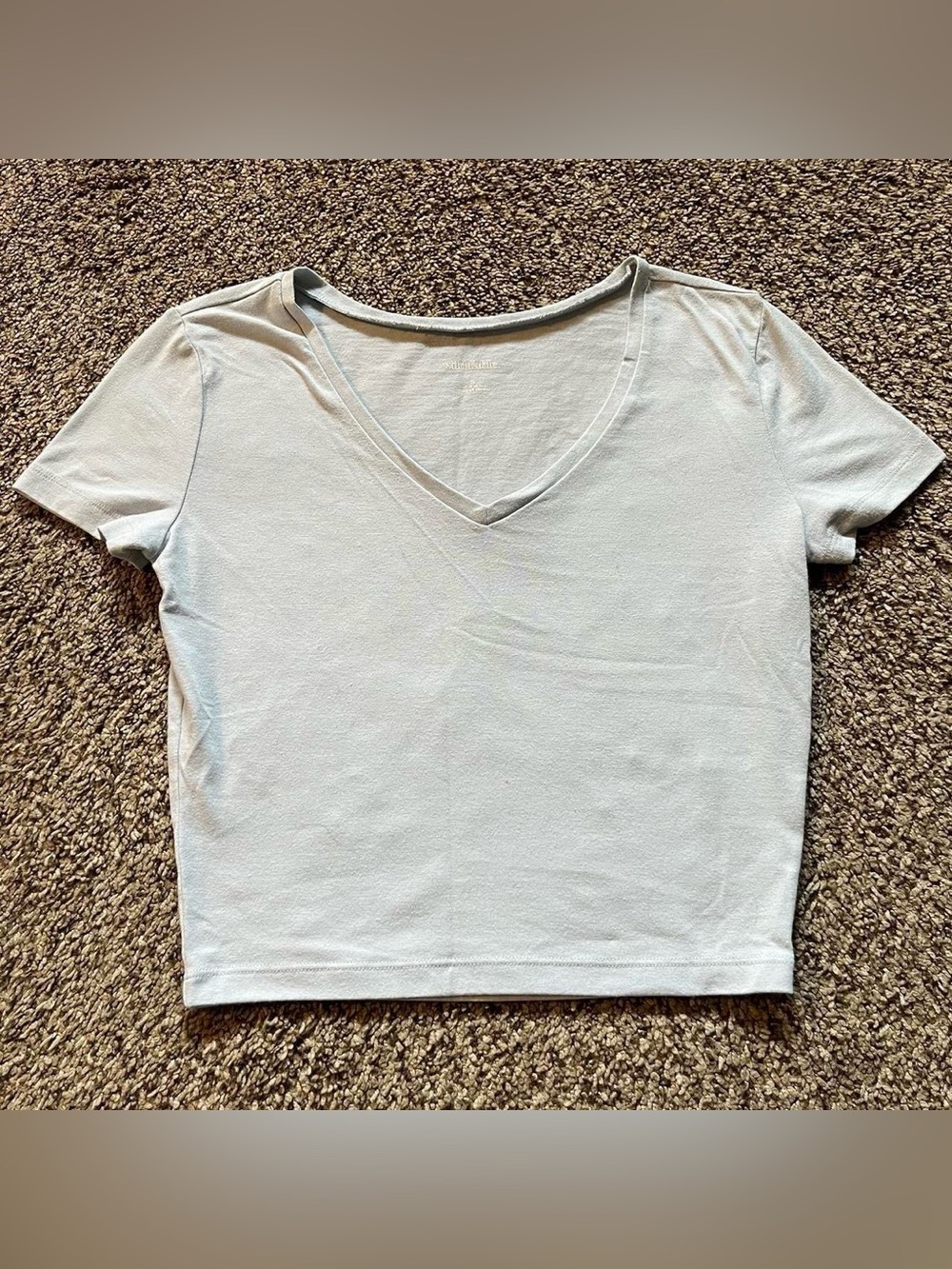 Wild Fable baby blue vneck crop top